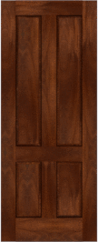 Raised  Panel   Long  Wood  Sapele  Doors